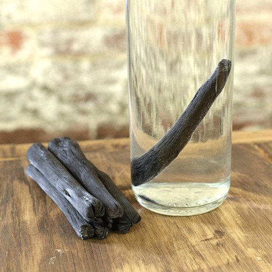 Binchotan sticks provide the final carbon filtration 