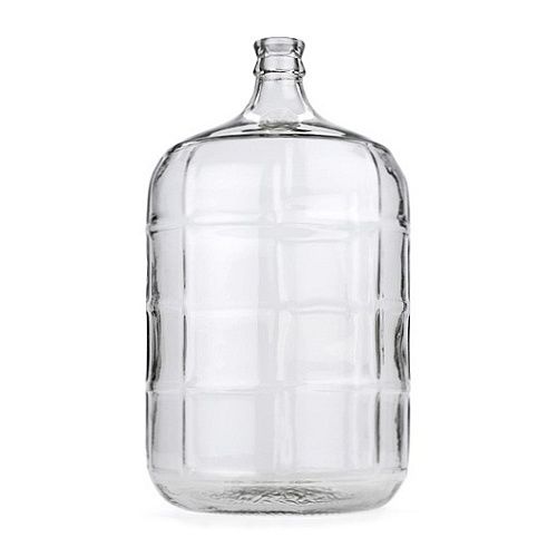 3-gallon glass carboyto collect the water from the solar water still